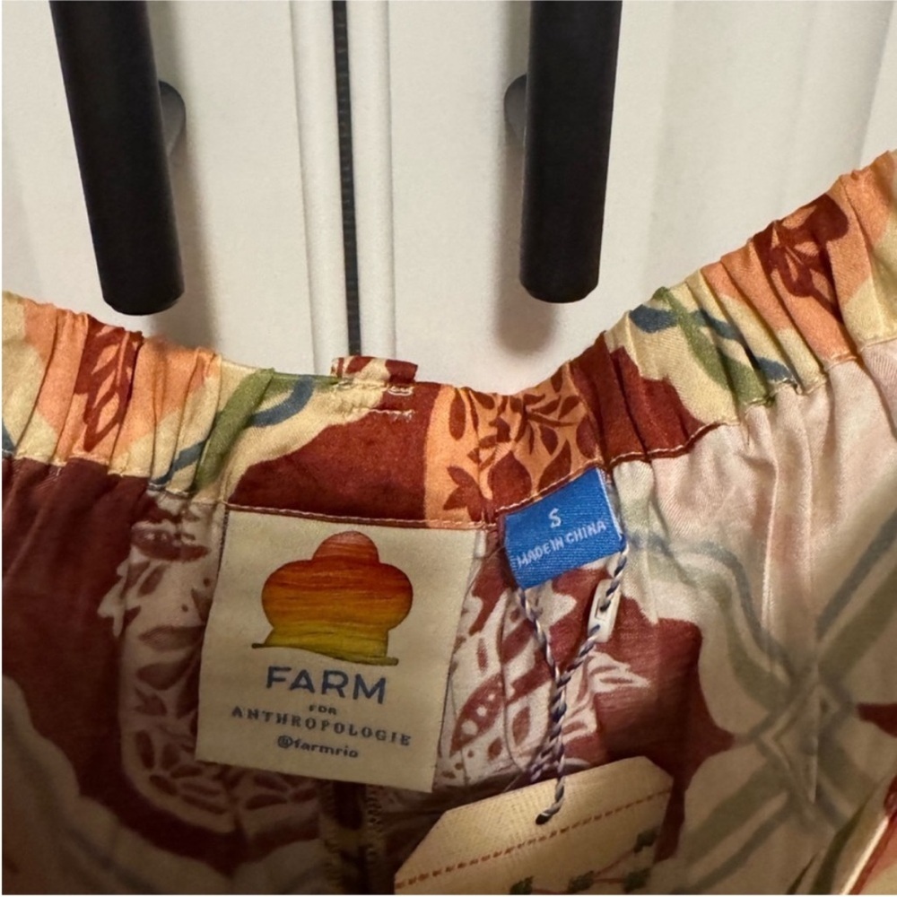 Farm Rio Floral Patterned pineapple Wide-Leg‎ Pants size small - Picture 3 of 5